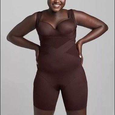 Waist Tummy Shaper Body Hugging T Shirt Bodysuit Tops For Women