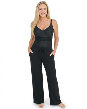 Comfeez Long Wirefree Cami Bra w/ Lounge Pants Bundle - Shapeez