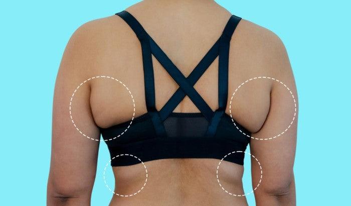 Back workout routine to help target your bra fat area. Make sure