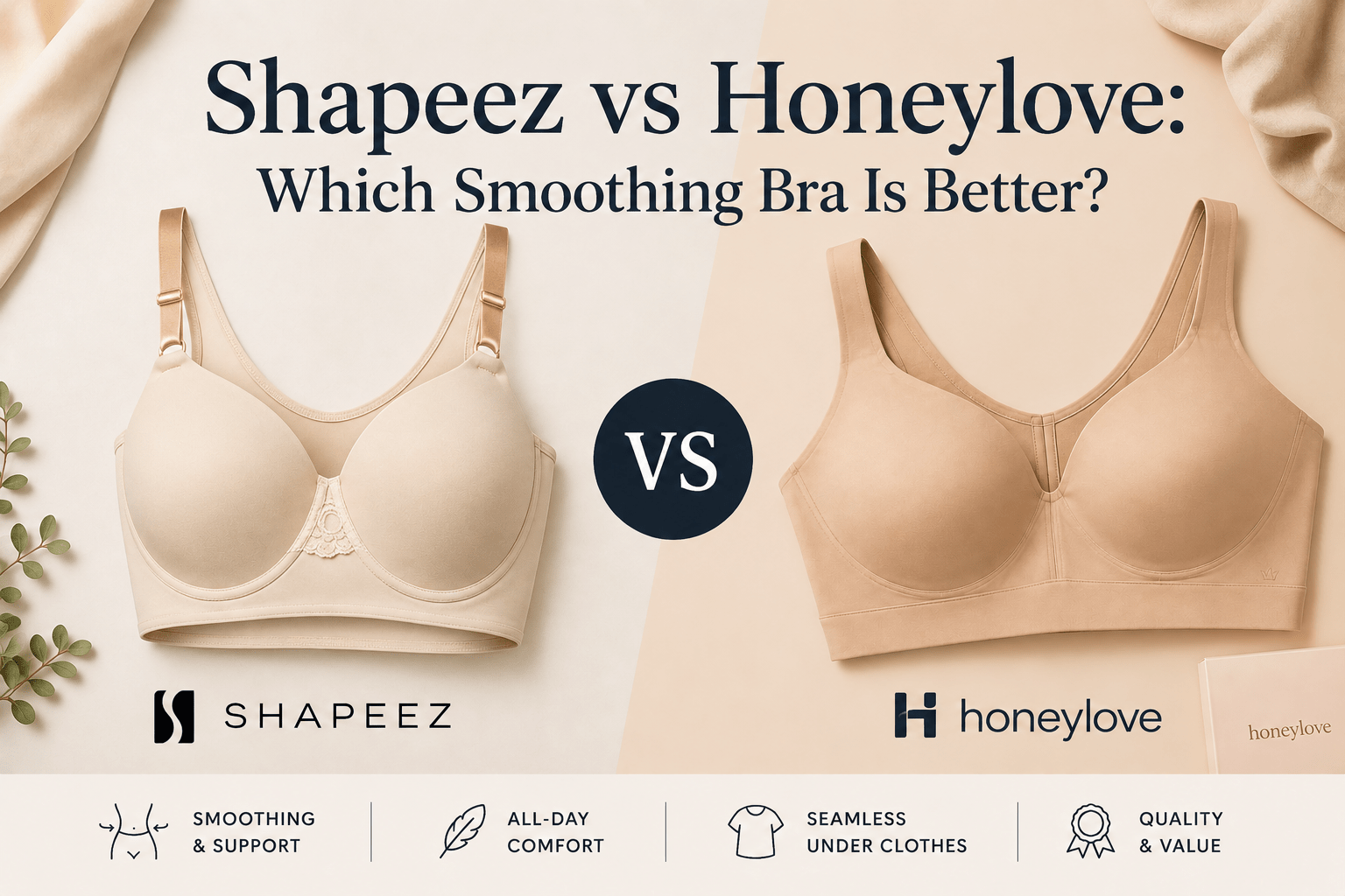 Shapeez Shapeez vs Honeylove: Which Smoothing Bra Is Better?