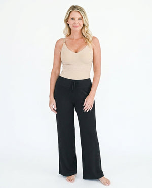 Comfeez Long Wirefree Cami Bra w/ Lounge Pants Bundle