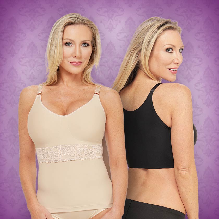 Fattazi Coluckor Front Closure Back Smoothing Bra Deep Cup Bras Full Back  Incorporated Coverage Hides Back Fat Bra 