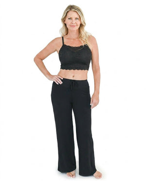 Comfeez Short Lace Bra w/ Bamboo Lounge Pants Bundle - Shapeez