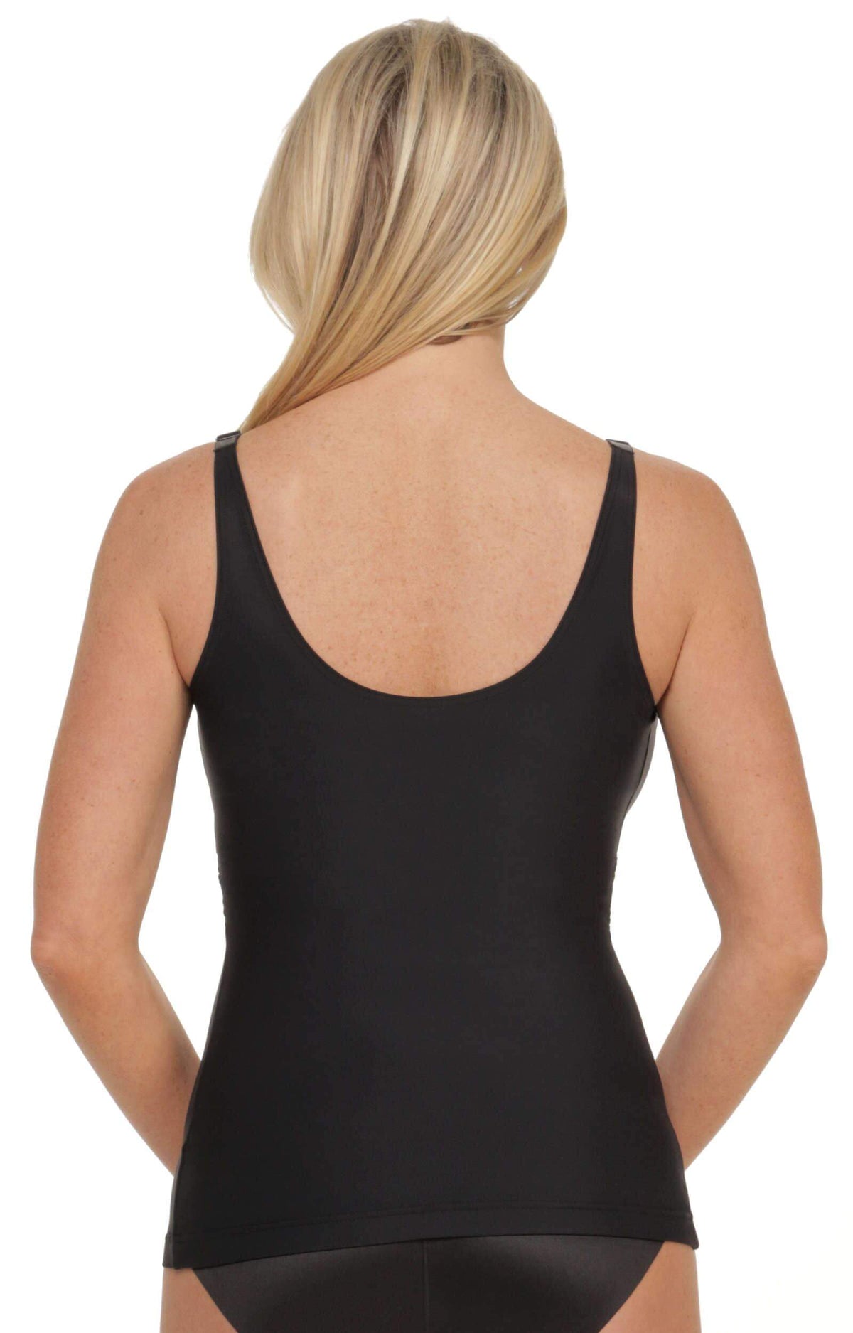 Get our Longline Cami-Style Back-Smoothing Bra w/ Tummy Control - Shapeez