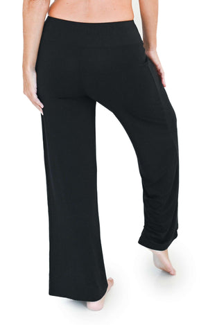 Shop Plus Size Tall Bamboo Lounge Pant in Black, Sizes 12-30