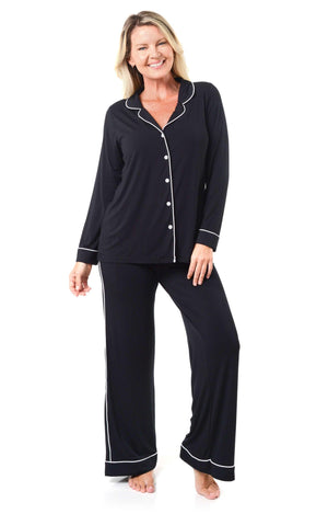 Women's Bamboo Pajama Set - Luxurious Long Sleeve Comfort