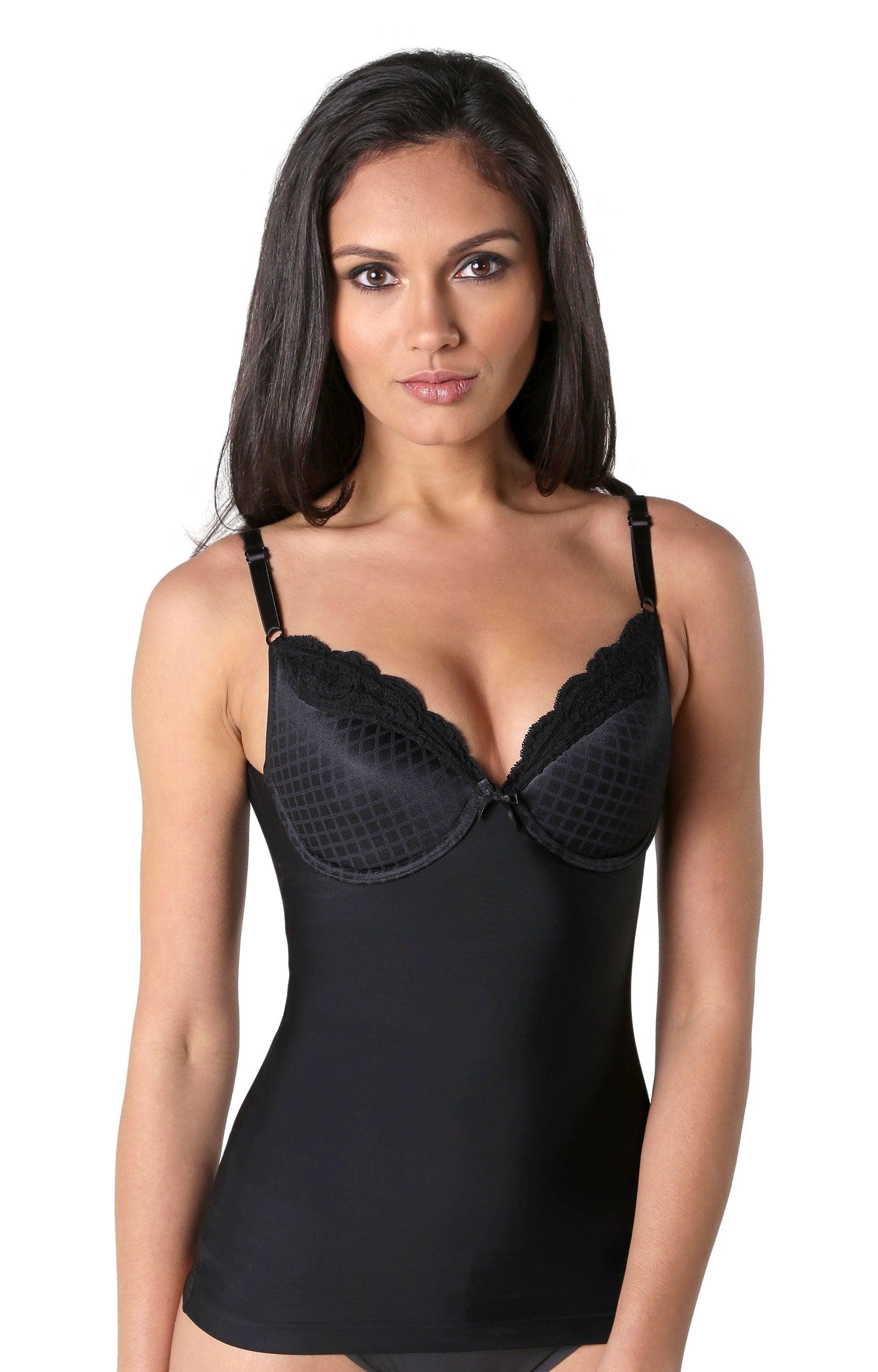 Elegant Backless Body Shaper with Push-Up Cups