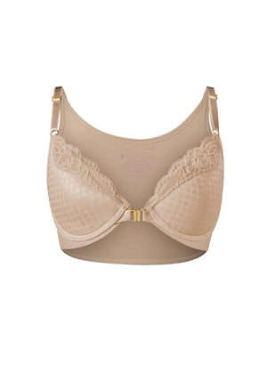 The Demee Short Front Closure Back Smoothing Push-up Bra
