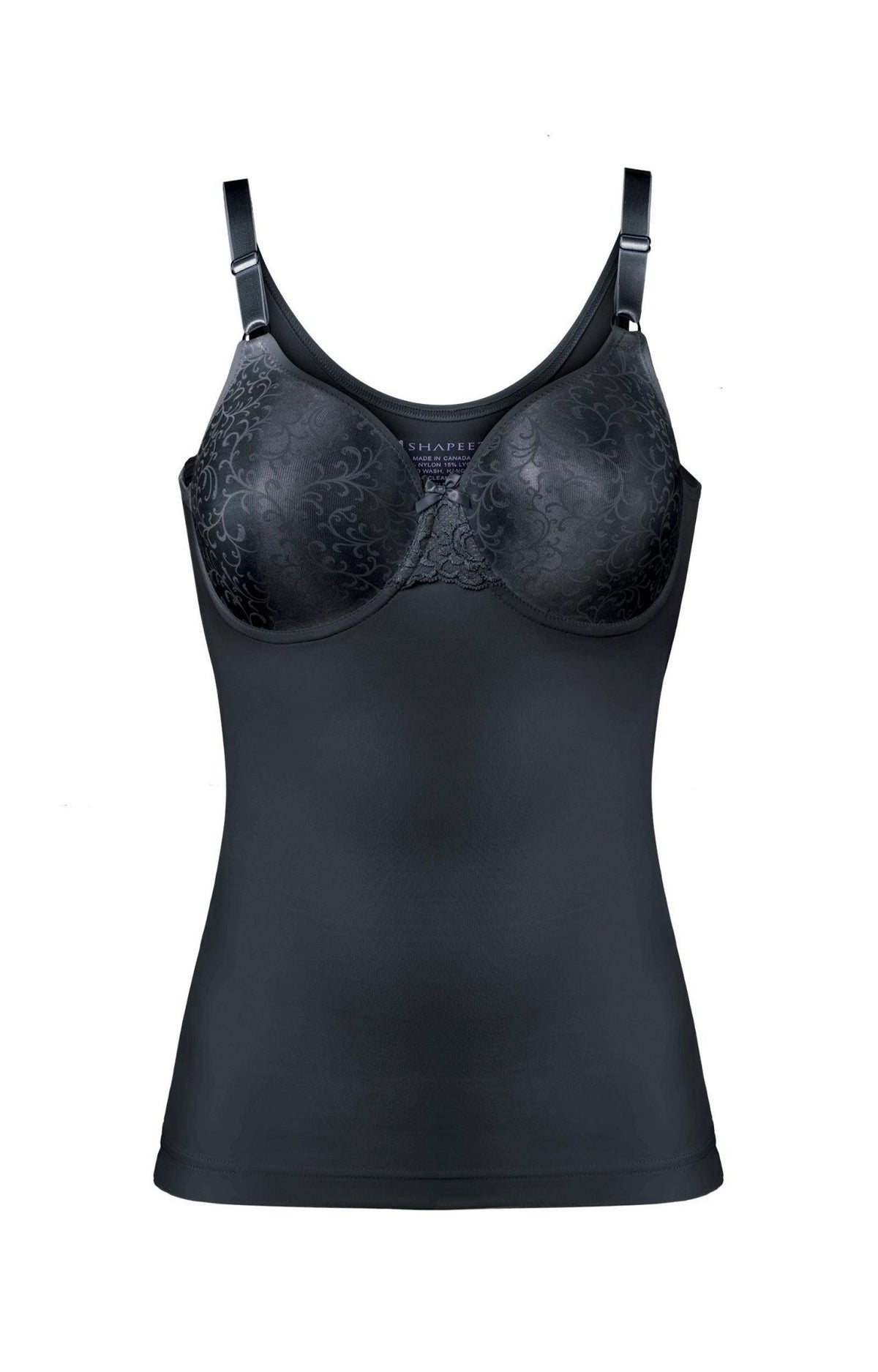 Shapeez Pull-on Full Coverage Minimizer Underwire Bra with Tummy Control